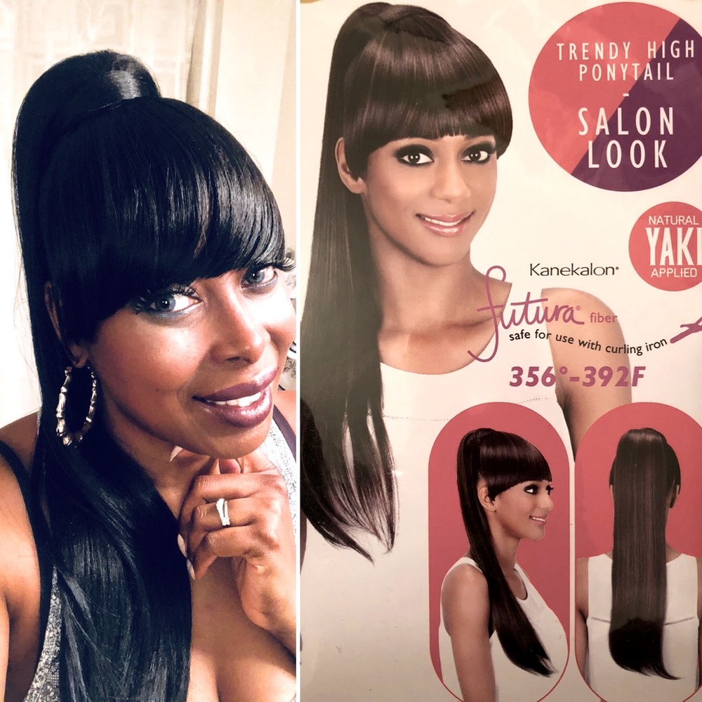 Ponytail Pocket Bun w/ with Bang...